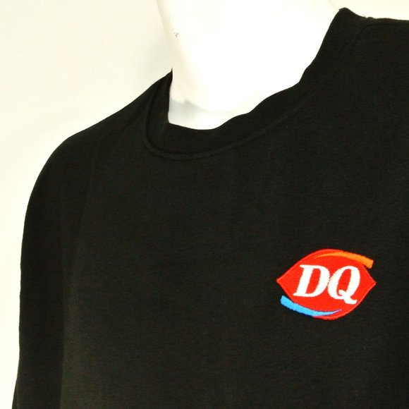 DAIRY QUEEN Black Sweatshirt Employee Uniform Shirt Size S Small - Picture 1 of 10